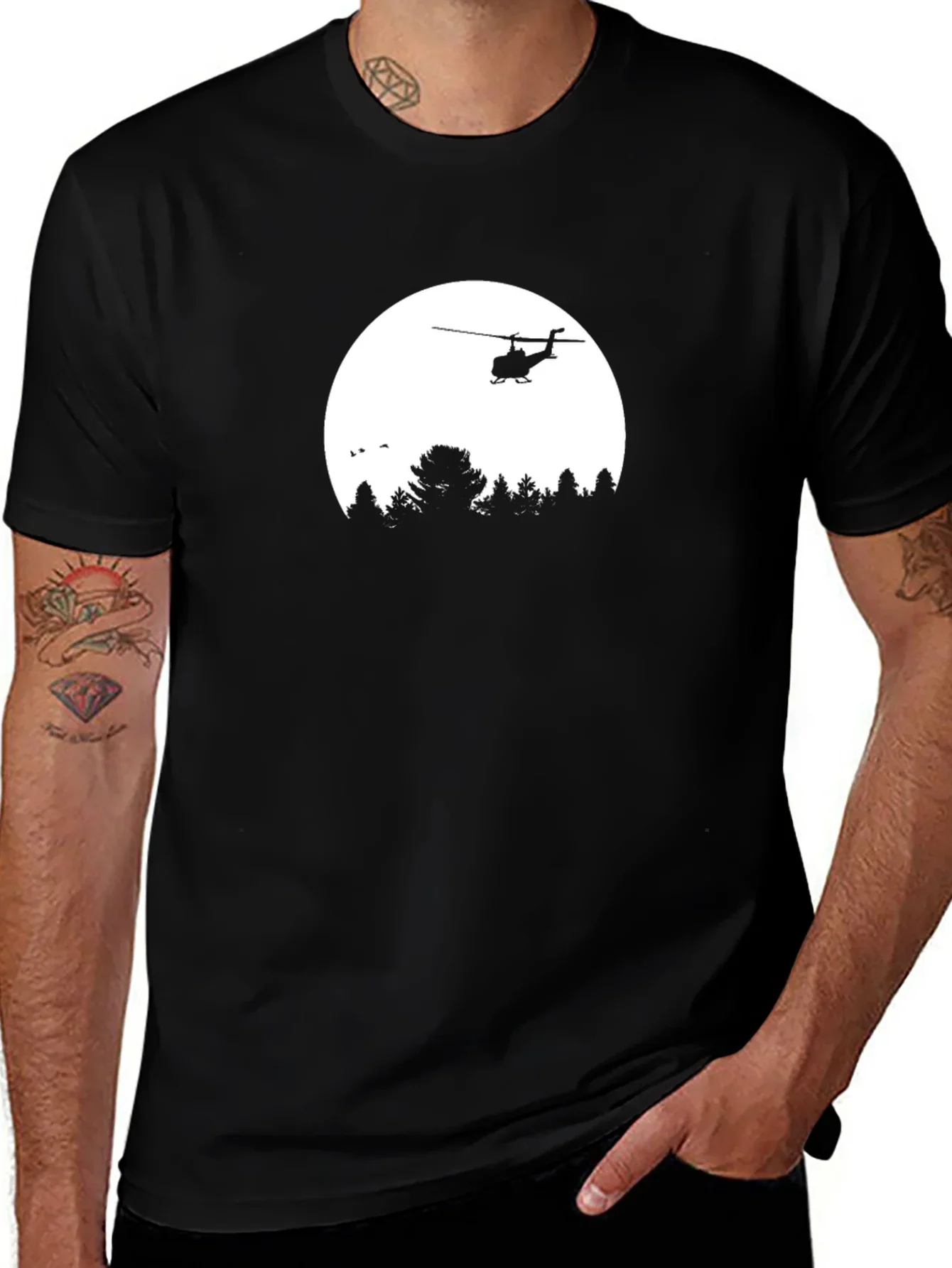Helicopter Silhouette T-Shirt