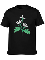 Floral Graphic Black T-Shirt | Unisex
