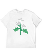 Floral Graphic Black T-Shirt | Unisex