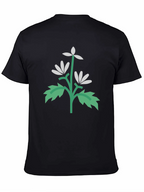 Floral Graphic Black T-Shirt | Unisex