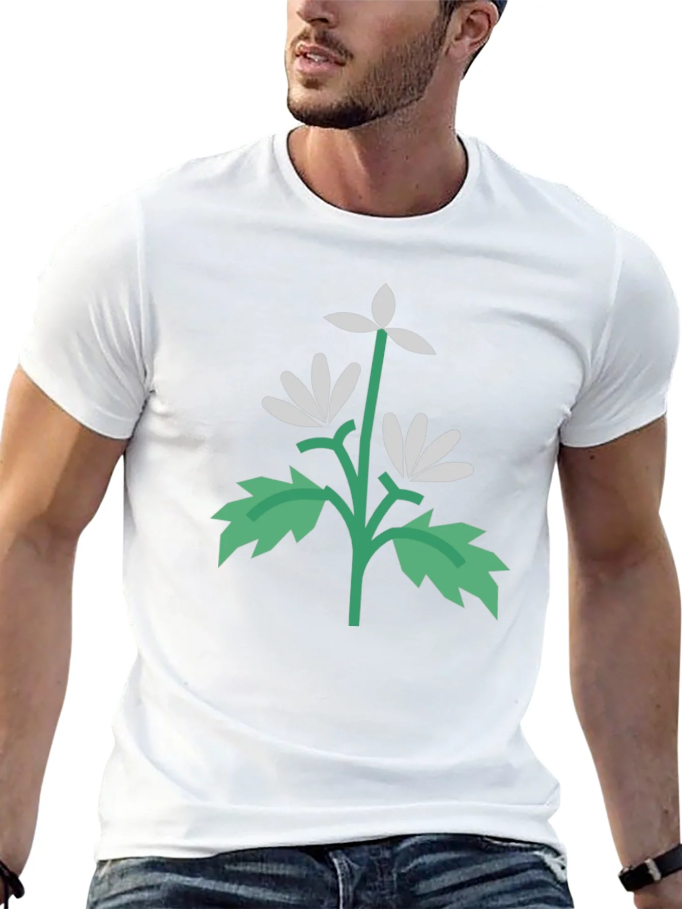 Floral Graphic Black T-Shirt | Unisex