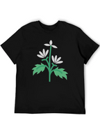 Floral Graphic Black T-Shirt | Unisex