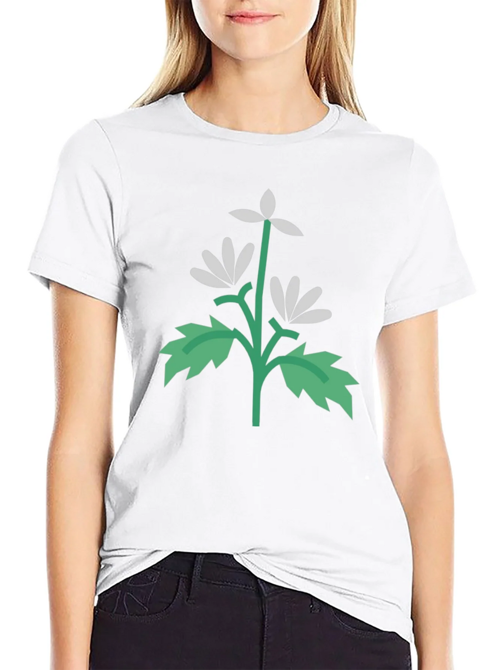 Floral Graphic Black T-Shirt | Unisex