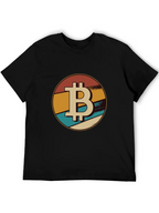 Bitcoin Retro Graphic Tee - Black Crypto T-Shirt