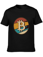 Bitcoin Retro Graphic Tee - Black Crypto T-Shirt