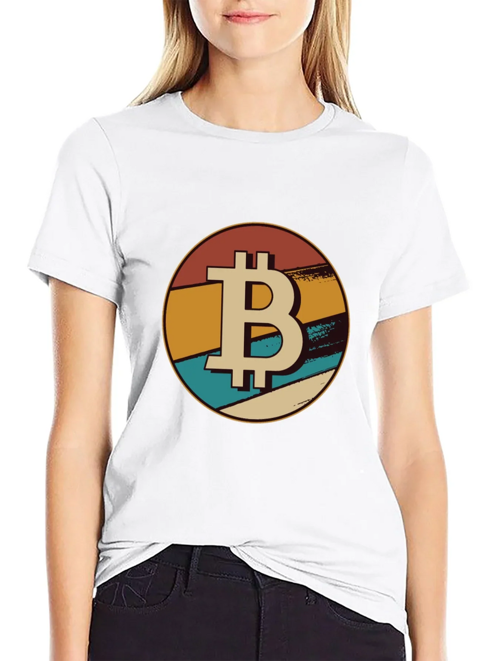 Bitcoin Retro Graphic Tee - Black Crypto T-Shirt