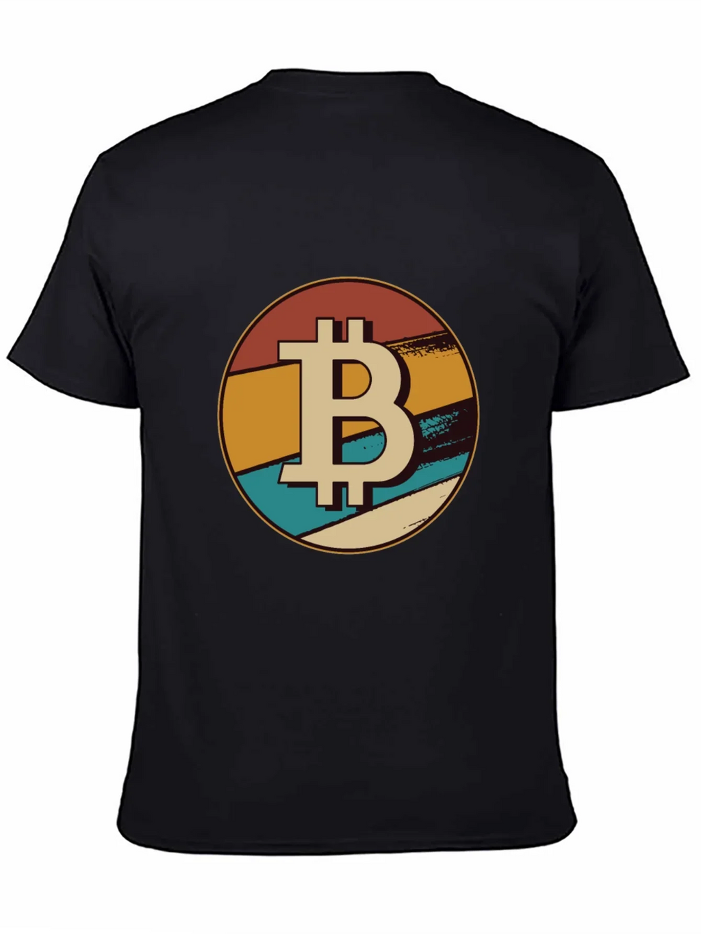 Bitcoin Retro Graphic Tee - Black Crypto T-Shirt