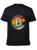 Bitcoin Retro Graphic Tee - Black Crypto T-Shirt
