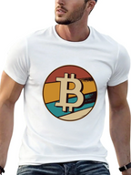 Bitcoin Retro Graphic Tee - Black Crypto T-Shirt