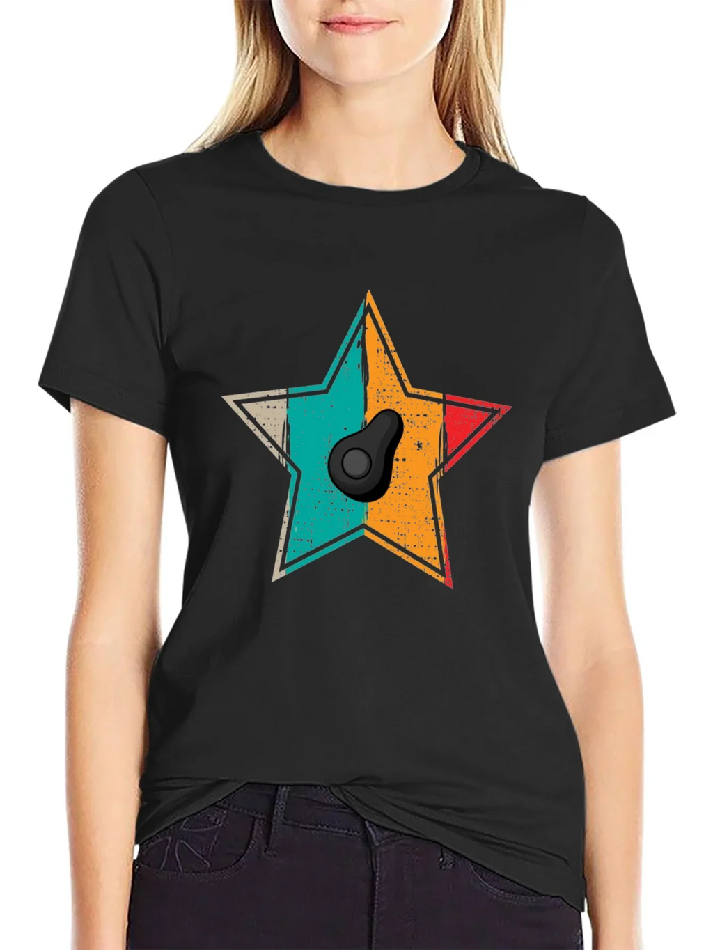 Retro Avocado Star T-Shirt - Unisex