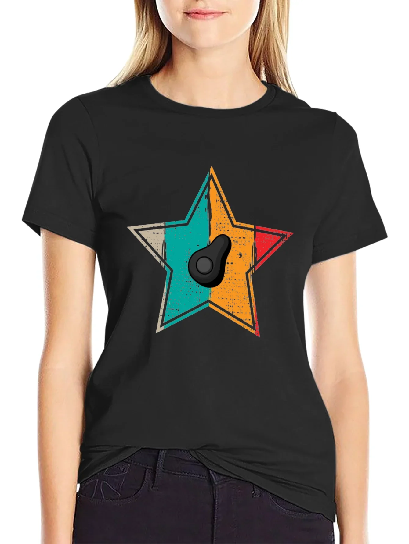Retro Avocado Star T-Shirt - Unisex