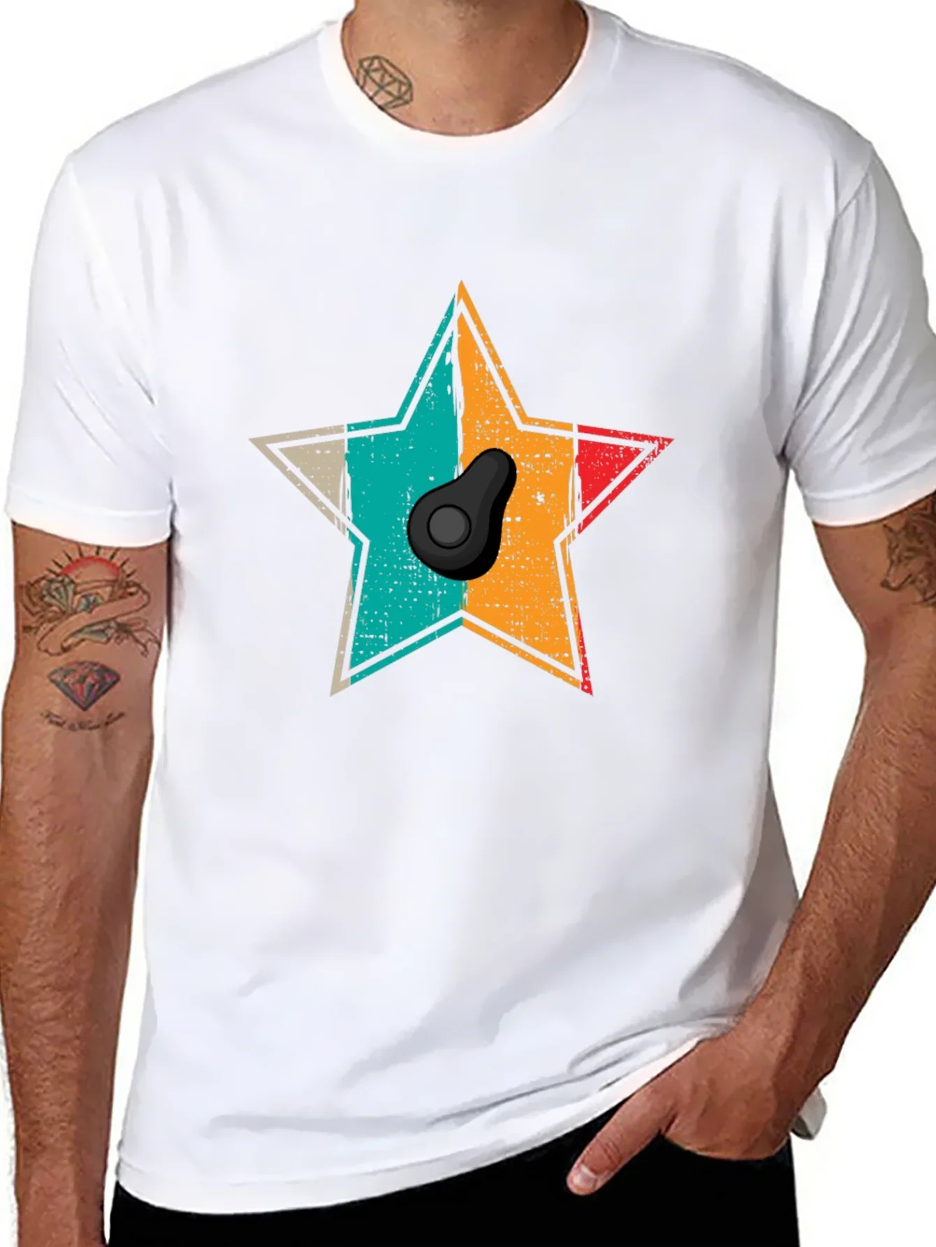 Retro Avocado Star T-Shirt - Unisex