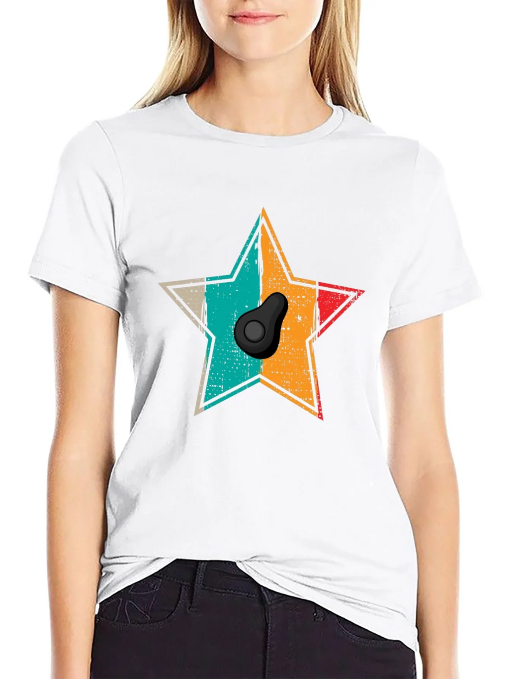 Retro Avocado Star T-Shirt - Unisex