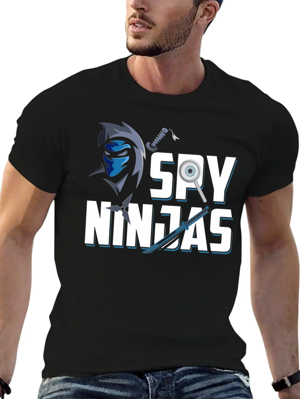 Spy Ninjas Graphic T-Shirt - Cool Ninja Design!
