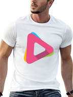 Modern Triangle Logo T-Shirt - Casual Style