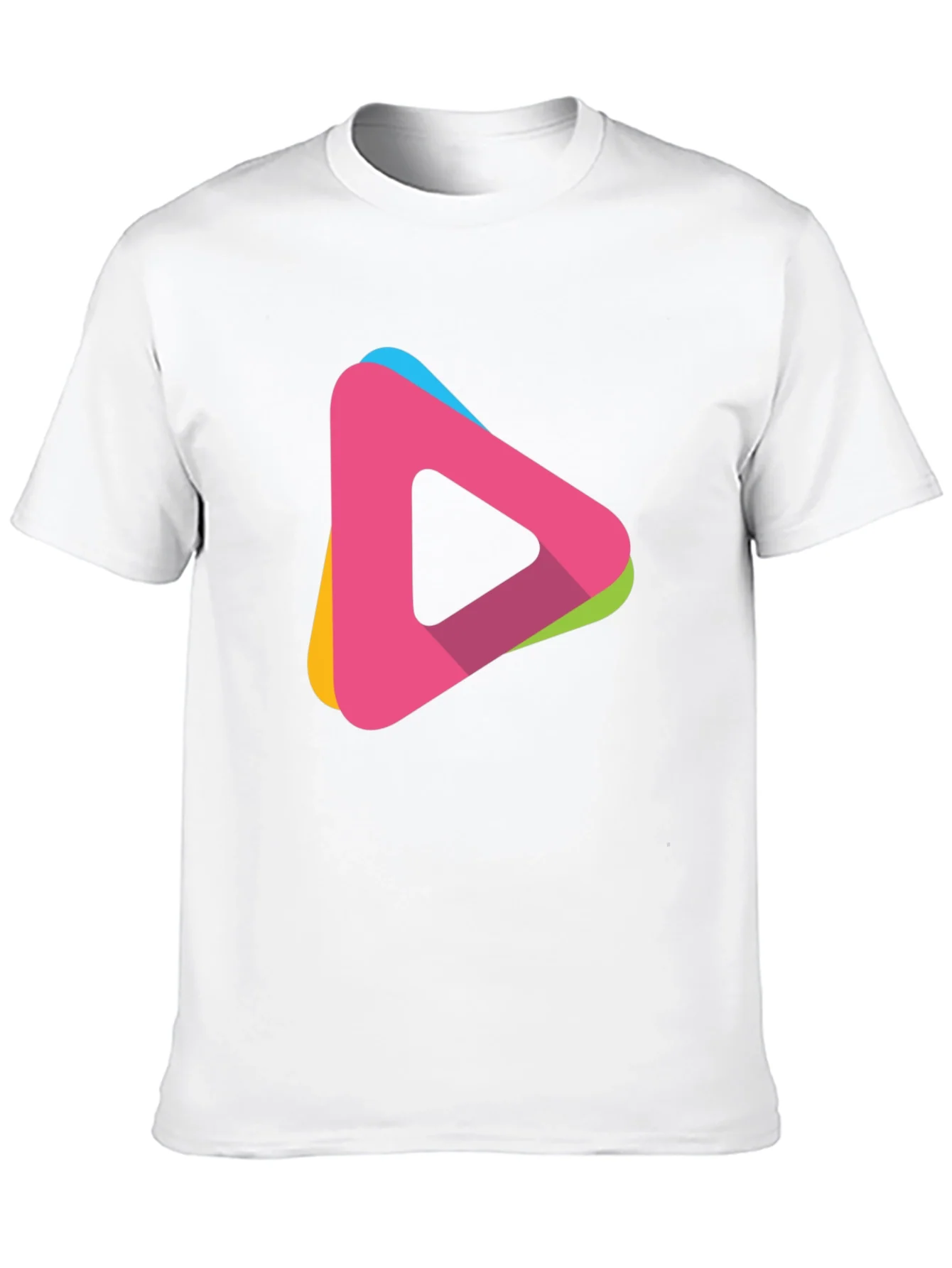 Modern Triangle Logo T-Shirt - Casual Style