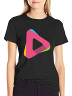 Modern Triangle Logo T-Shirt - Casual Style