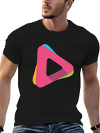 Modern Triangle Logo T-Shirt - Casual Style