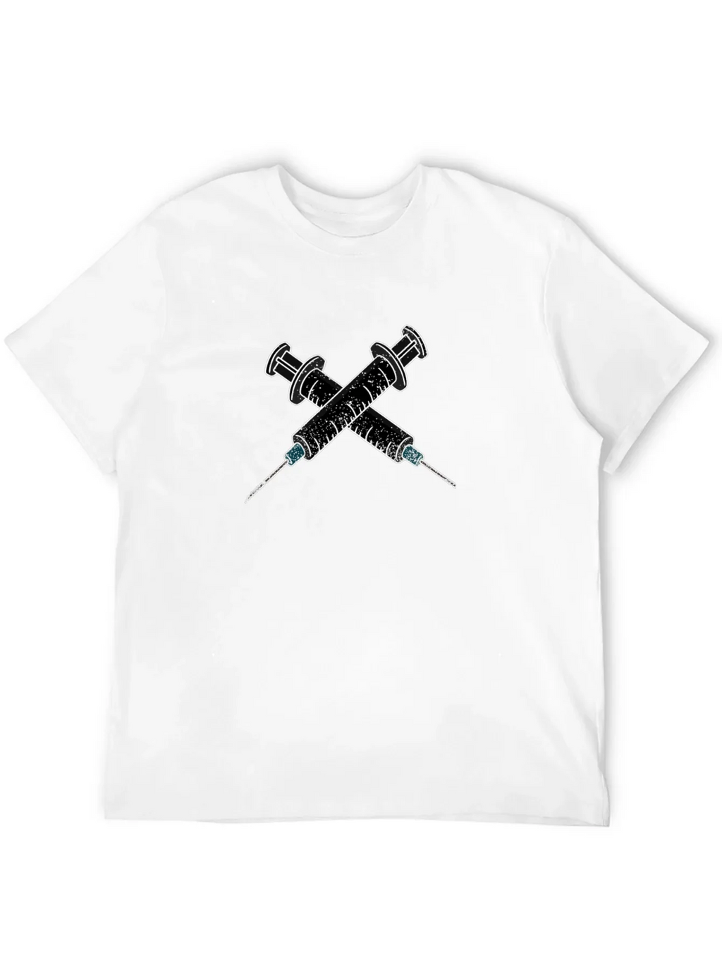 Edgy Syringe Graphic Tee - Bold Statement Shirt