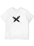 Edgy Syringe Graphic Tee - Bold Statement Shirt