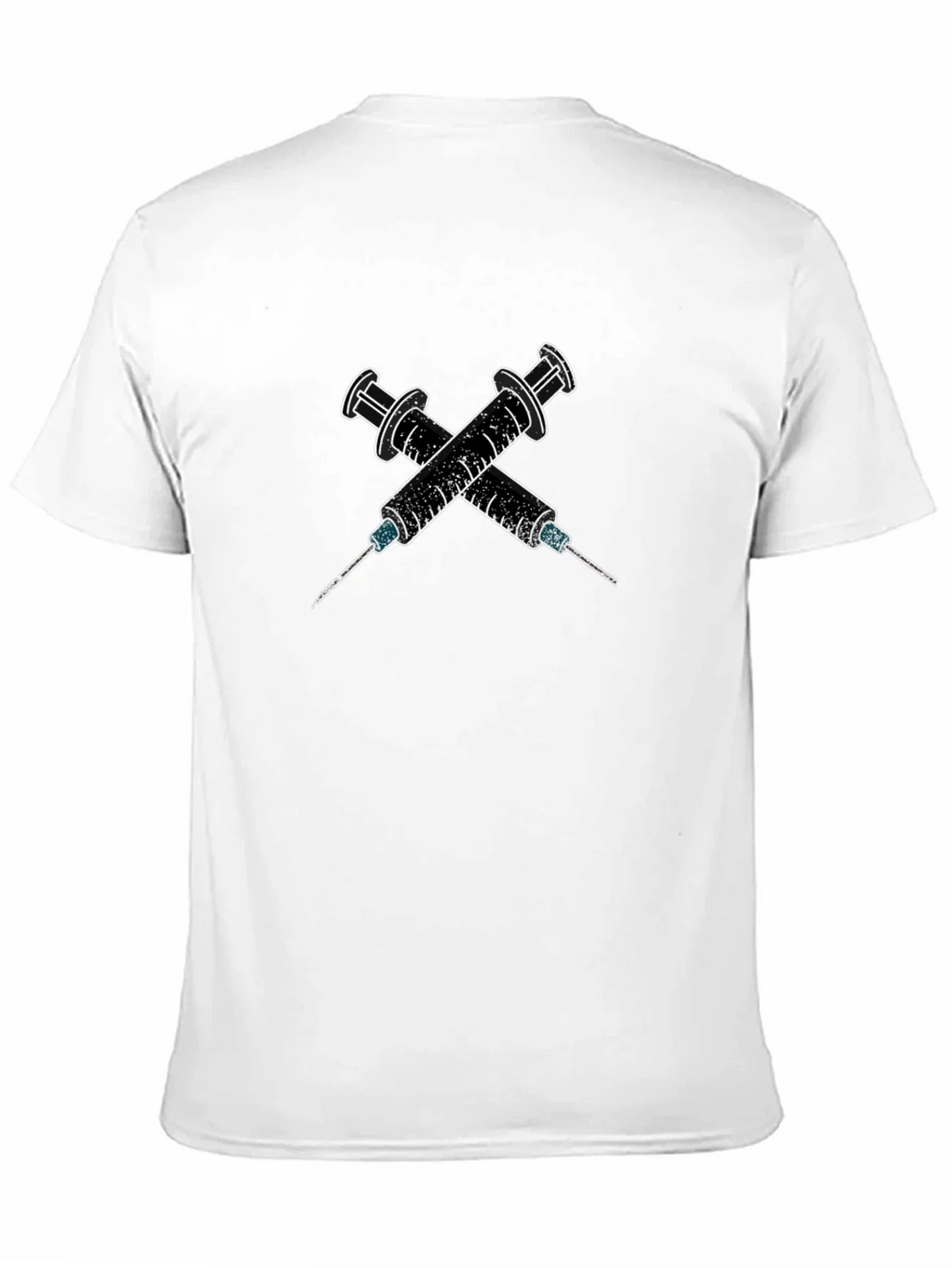 Edgy Syringe Graphic Tee - Bold Statement Shirt