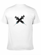 Edgy Syringe Graphic Tee - Bold Statement Shirt