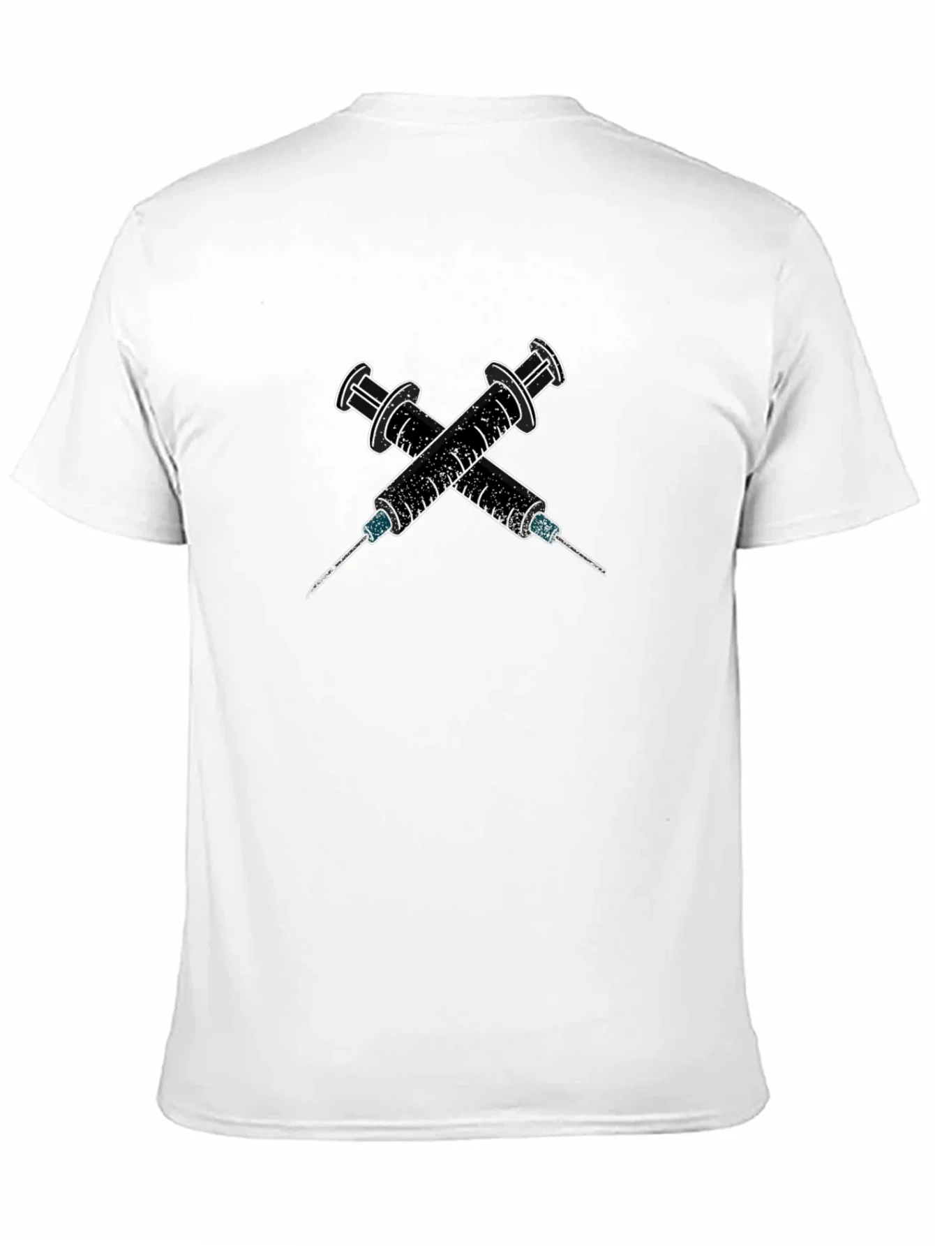 Edgy Syringe Graphic Tee - Bold Statement Shirt