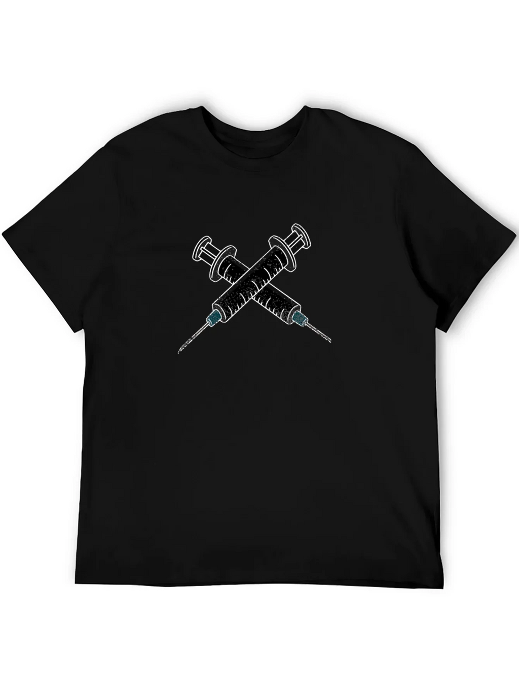 Edgy Syringe Graphic Tee - Bold Statement Shirt