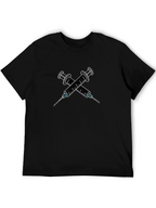 Edgy Syringe Graphic Tee - Bold Statement Shirt