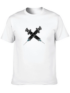 Edgy Syringe Graphic Tee - Bold Statement Shirt