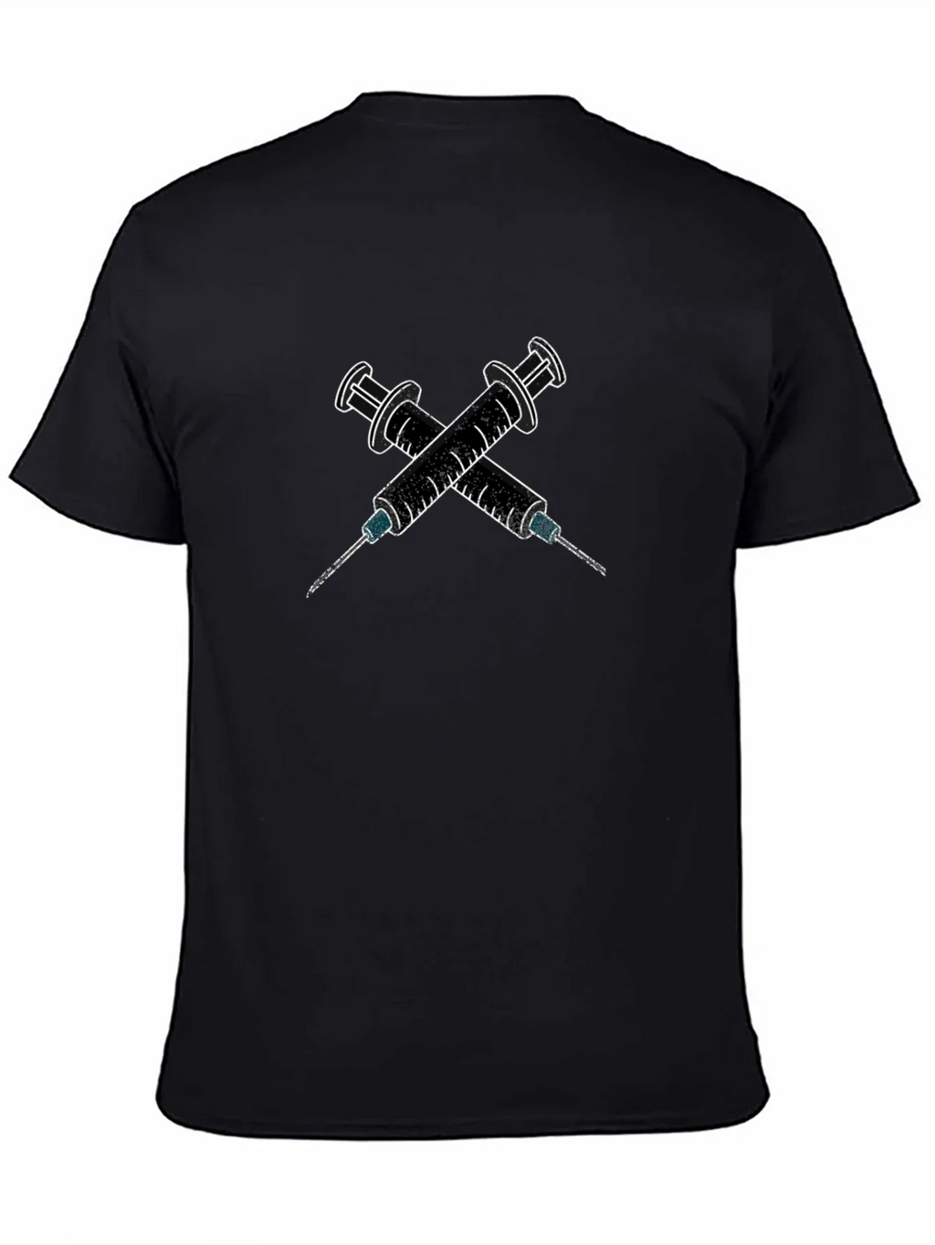 Edgy Syringe Graphic Tee - Bold Statement Shirt