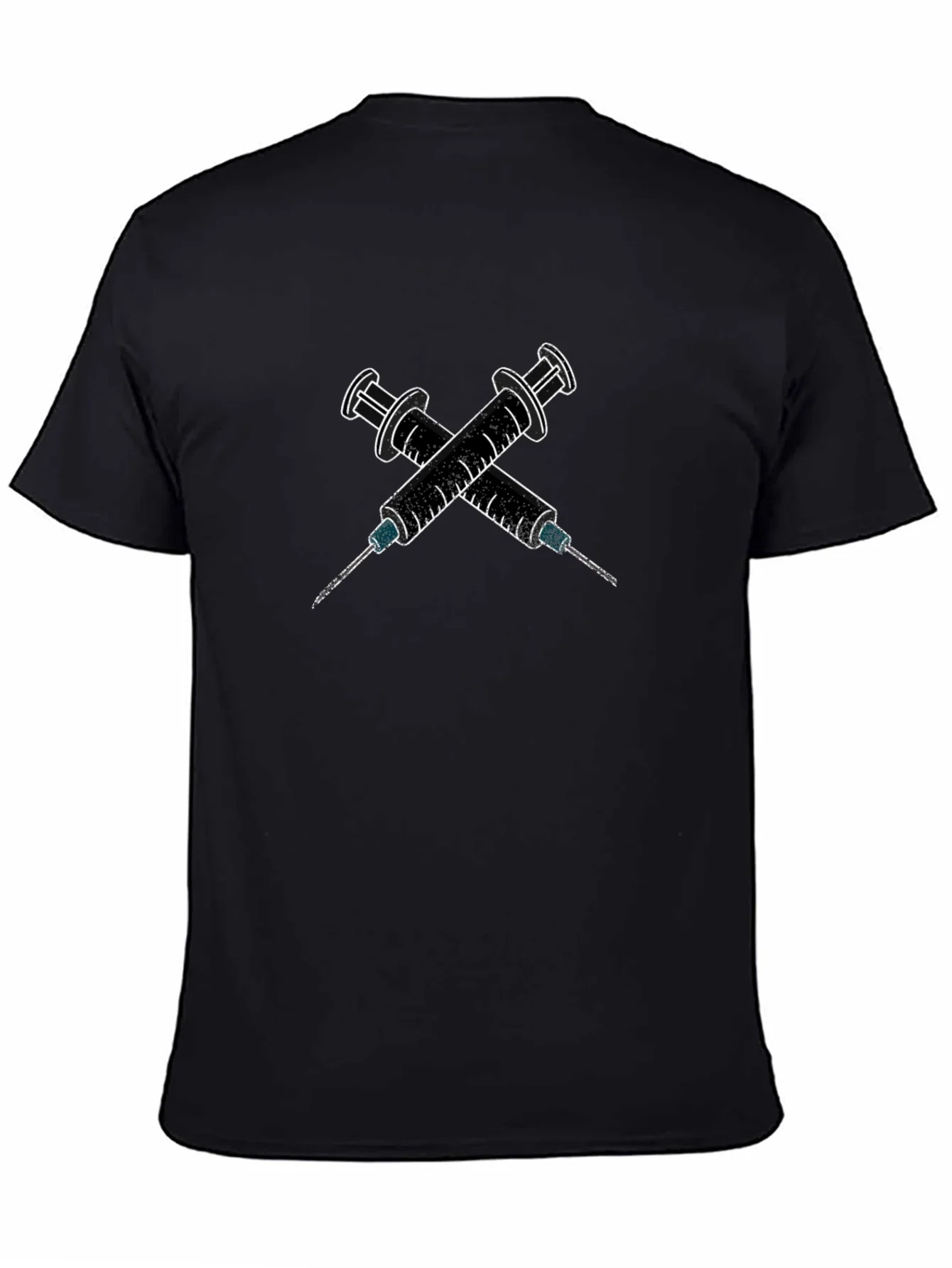 Edgy Syringe Graphic Tee - Bold Statement Shirt