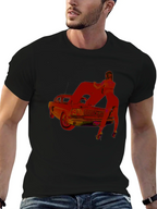 Classic Car Graphic T-Shirt - Black