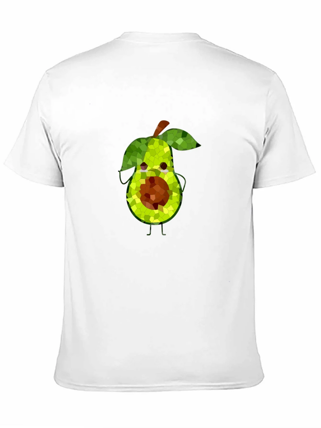 Avocado Mosaic Black T-Shirt - Funky Fruit Tee