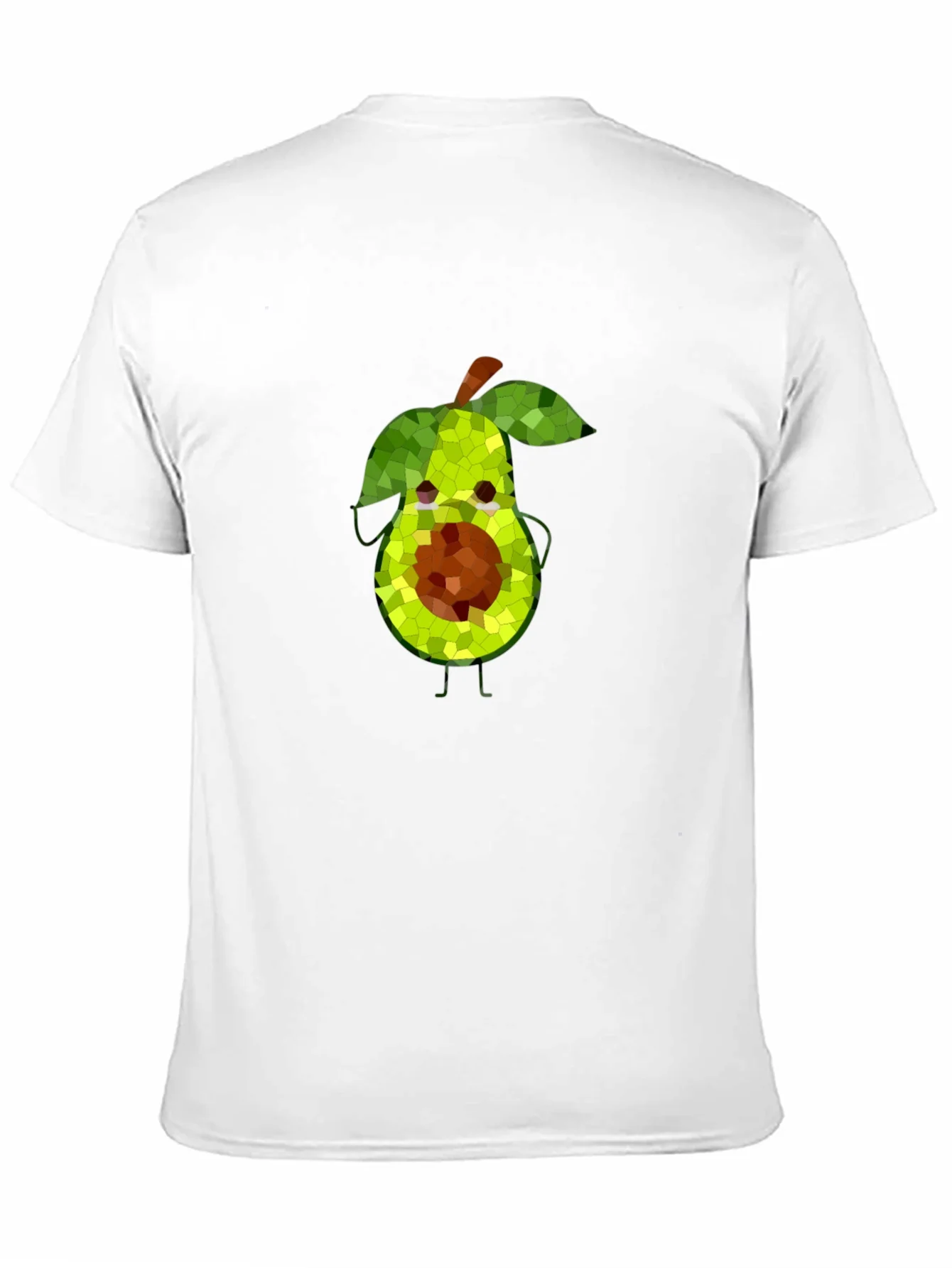 Avocado Mosaic Black T-Shirt - Funky Fruit Tee