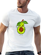 Avocado Mosaic Black T-Shirt - Funky Fruit Tee