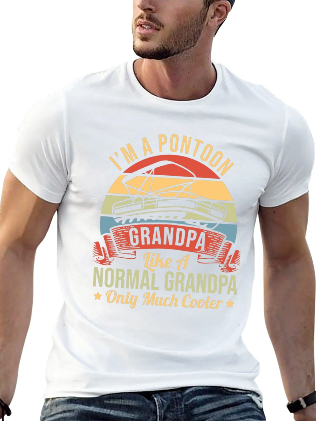 Im A Pontoon Grandpa T-Shirt