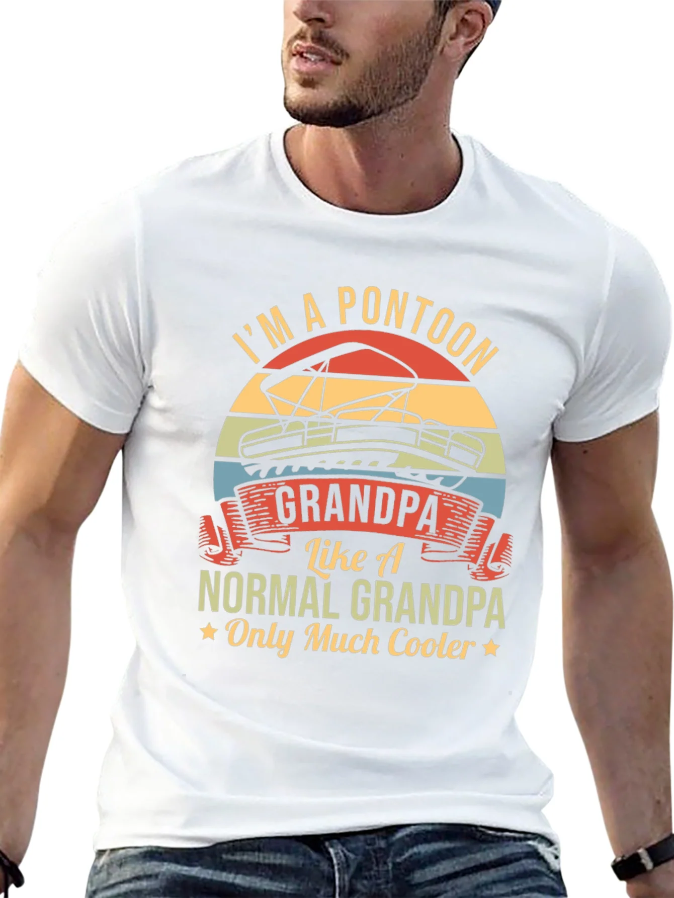 Im A Pontoon Grandpa T-Shirt