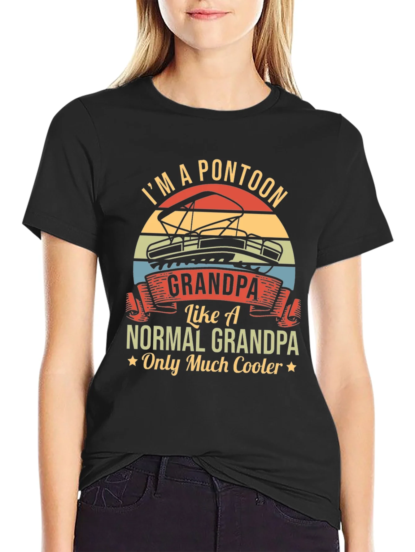 Im A Pontoon Grandpa T-Shirt
