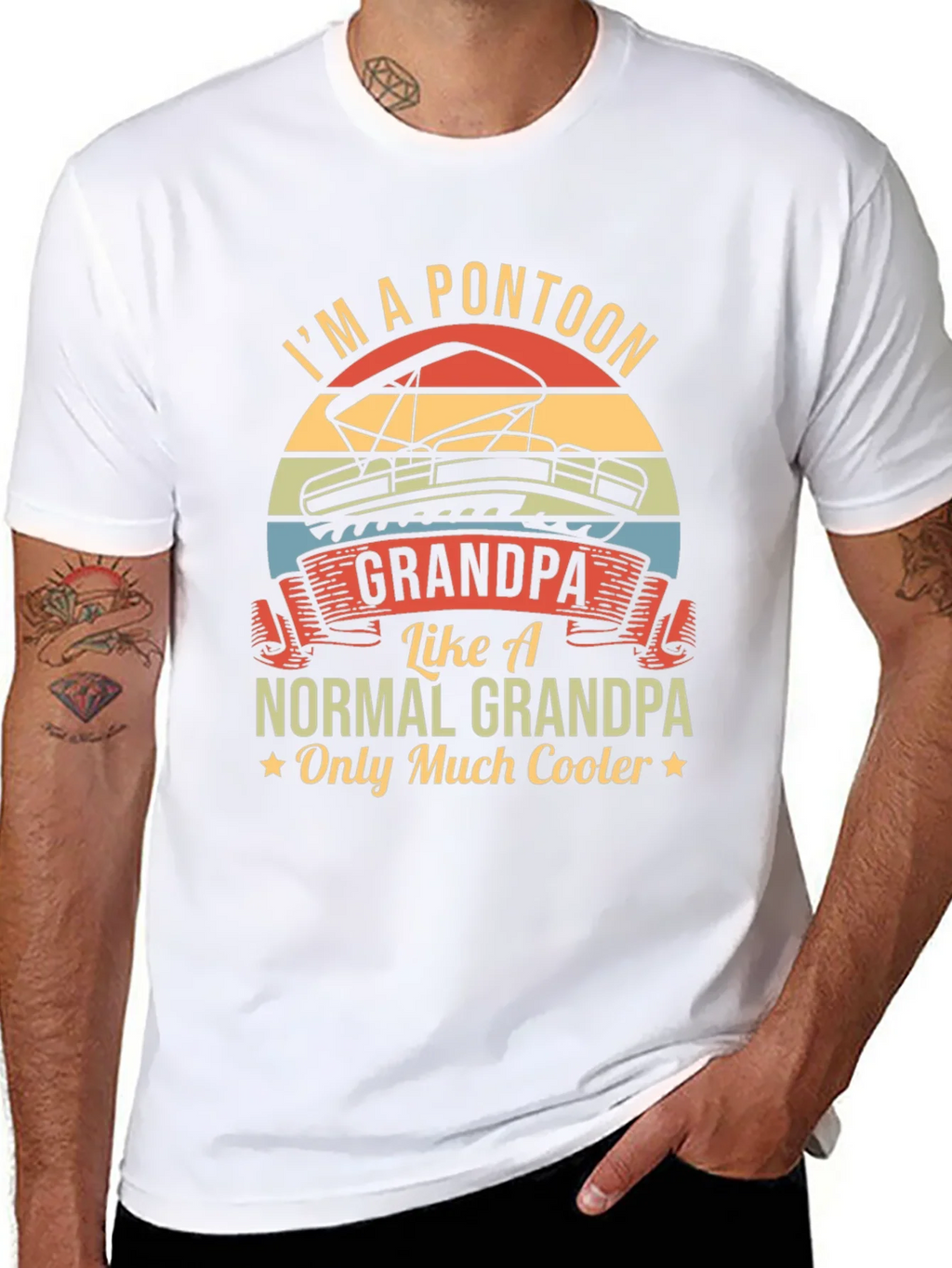 Im A Pontoon Grandpa T-Shirt