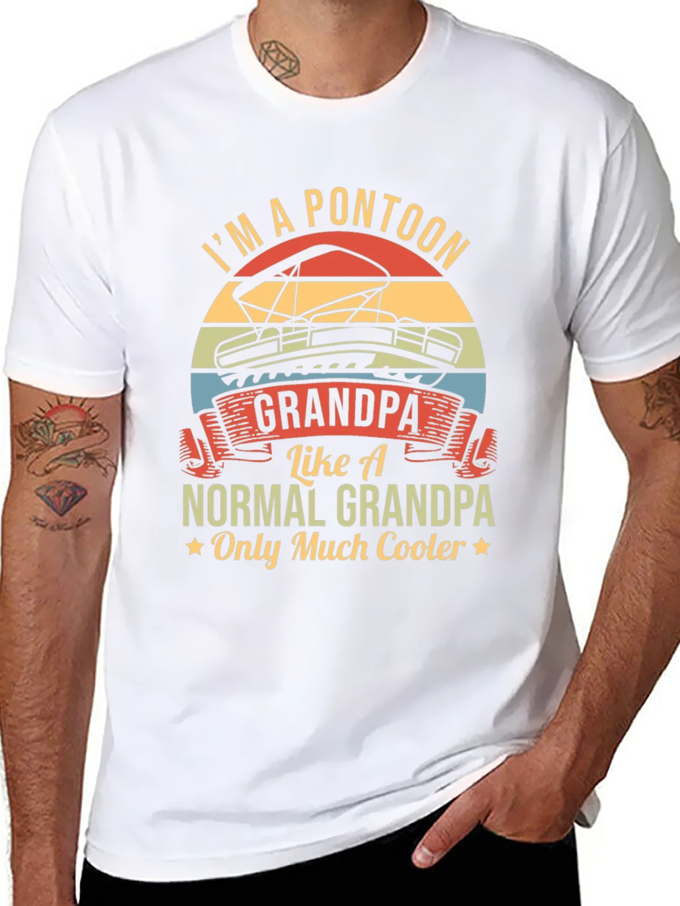 Im A Pontoon Grandpa T-Shirt