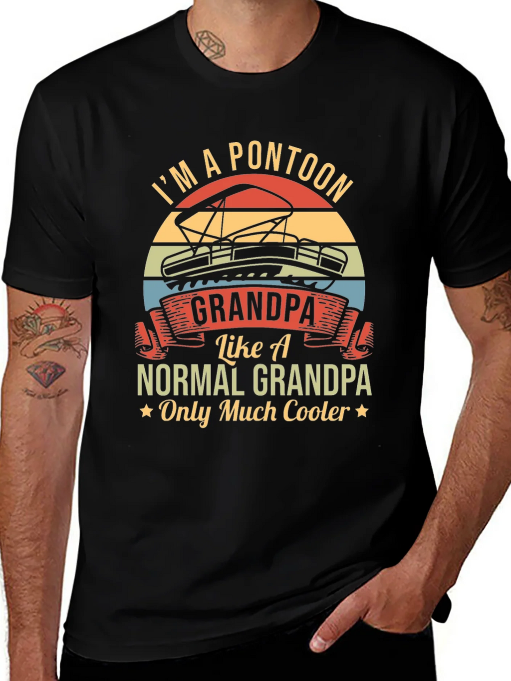 Im A Pontoon Grandpa T-Shirt