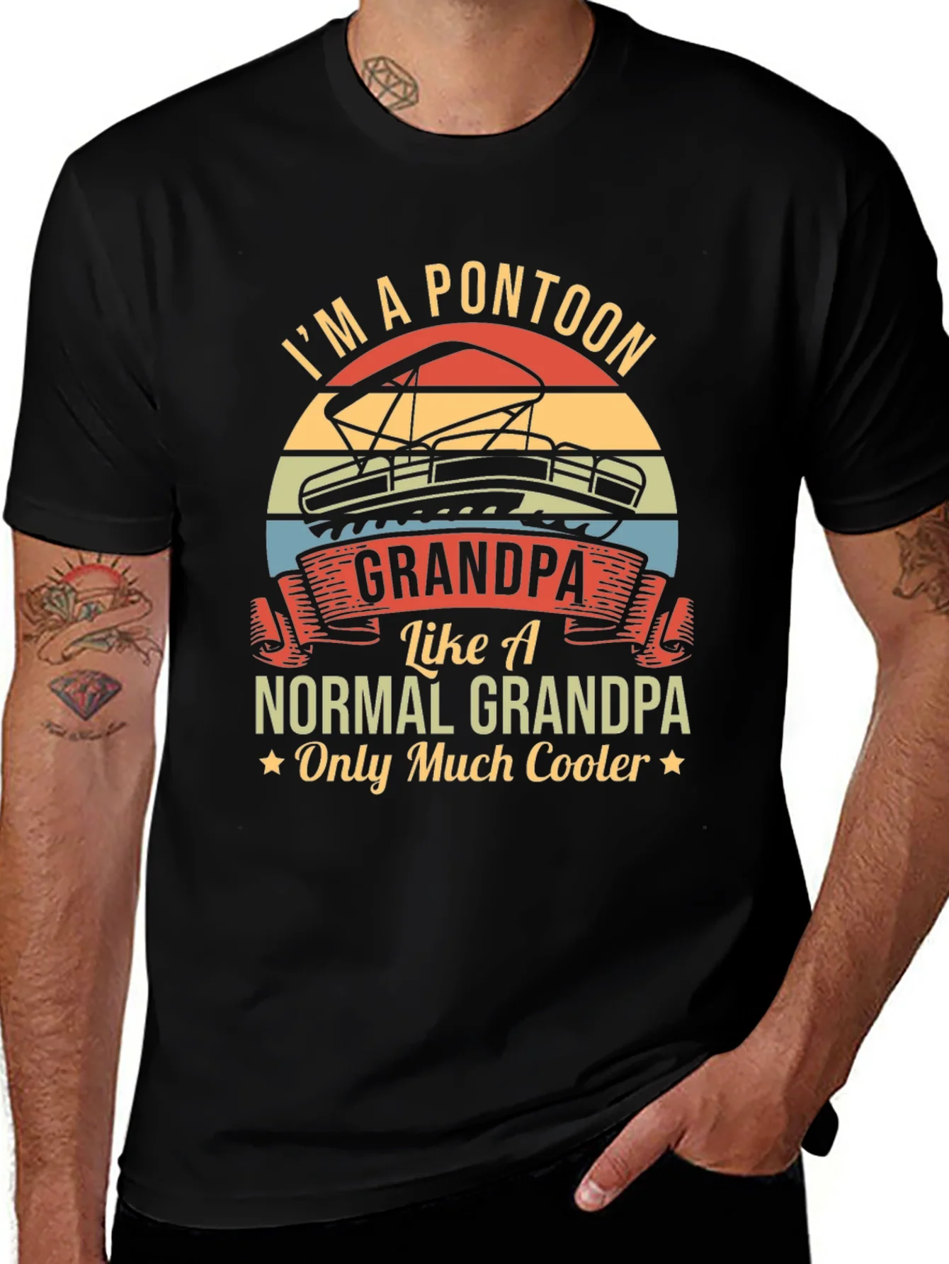 Im A Pontoon Grandpa T-Shirt