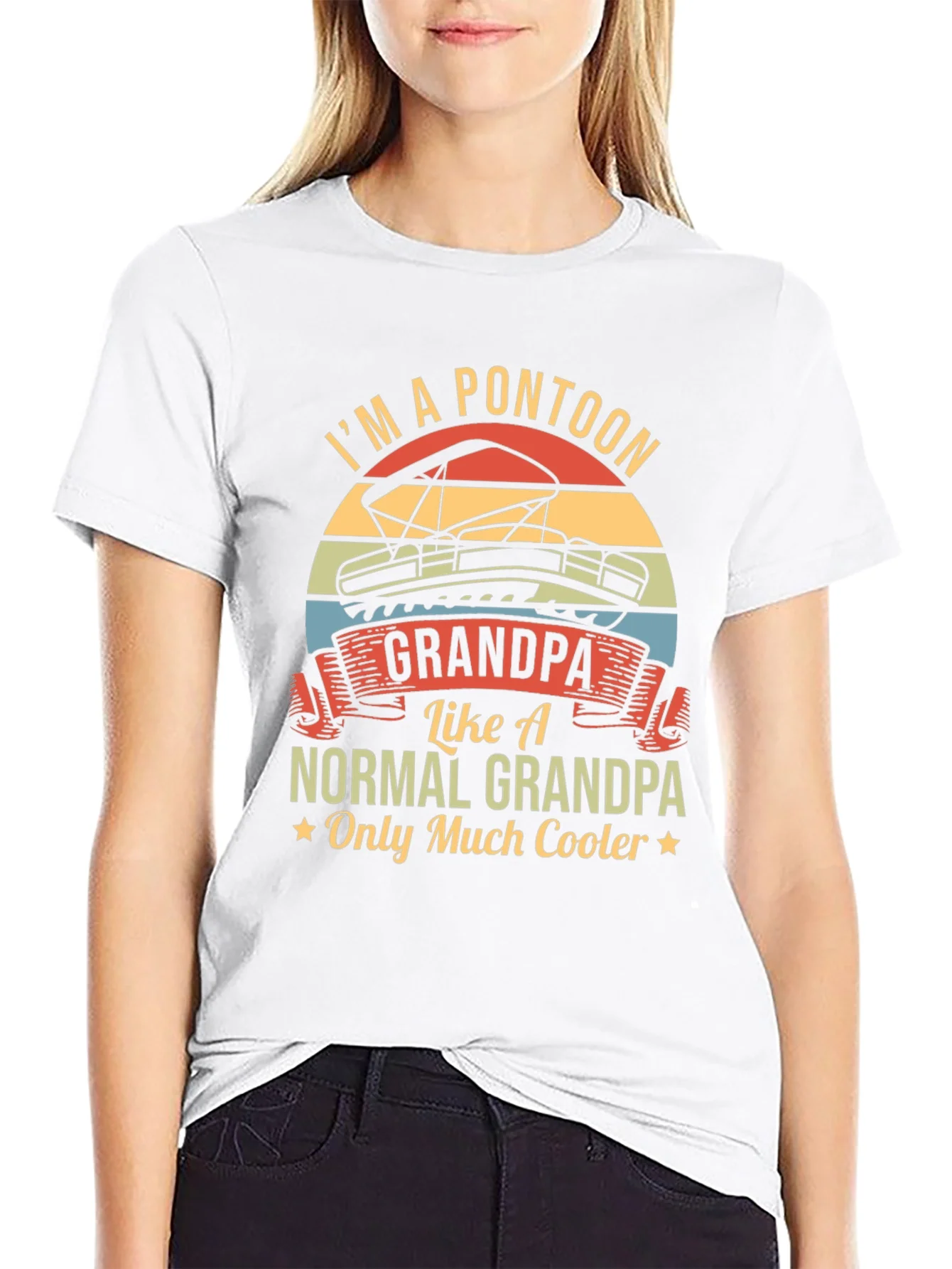 Im A Pontoon Grandpa T-Shirt