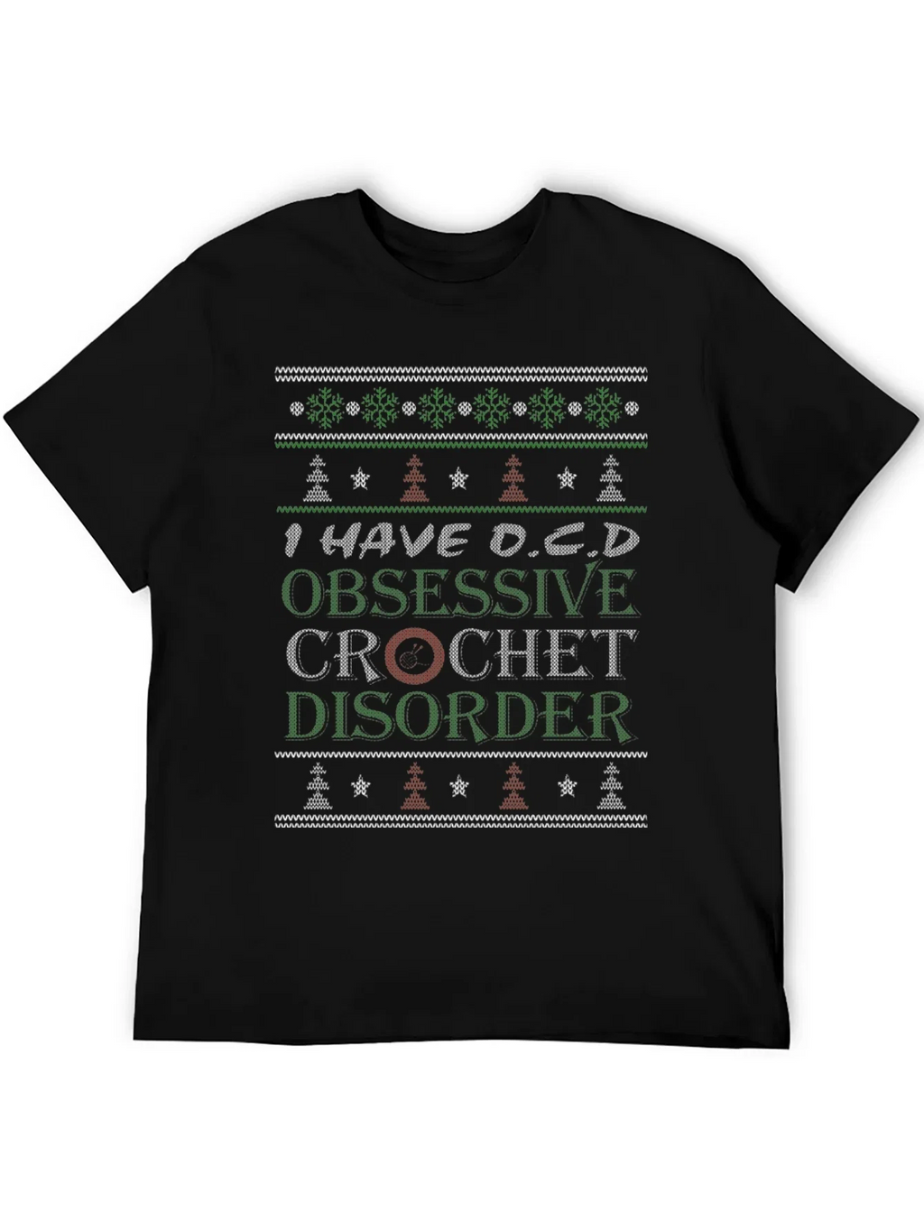 Funny Crochet Obsessive Disorder T-Shirt