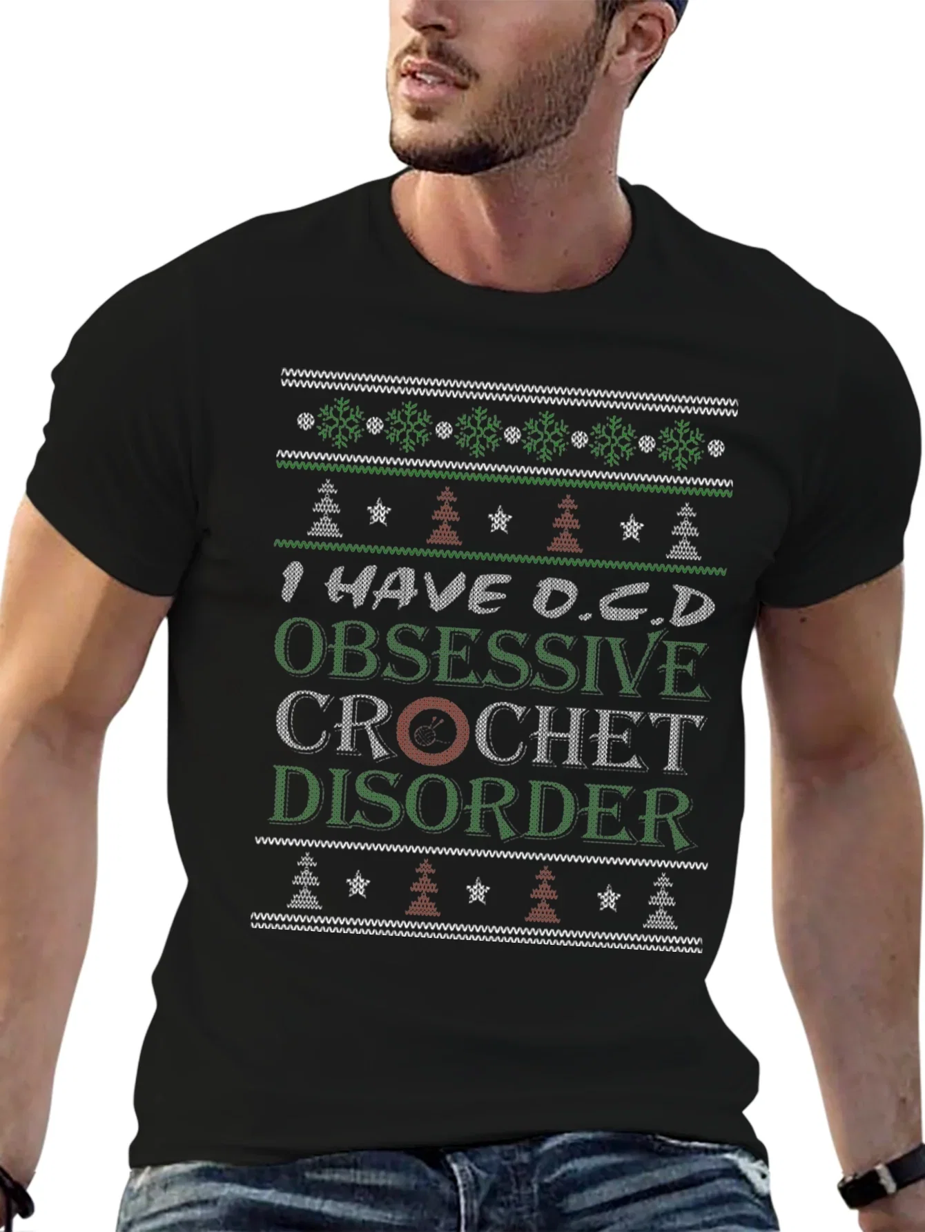 Funny Crochet Obsessive Disorder T-Shirt