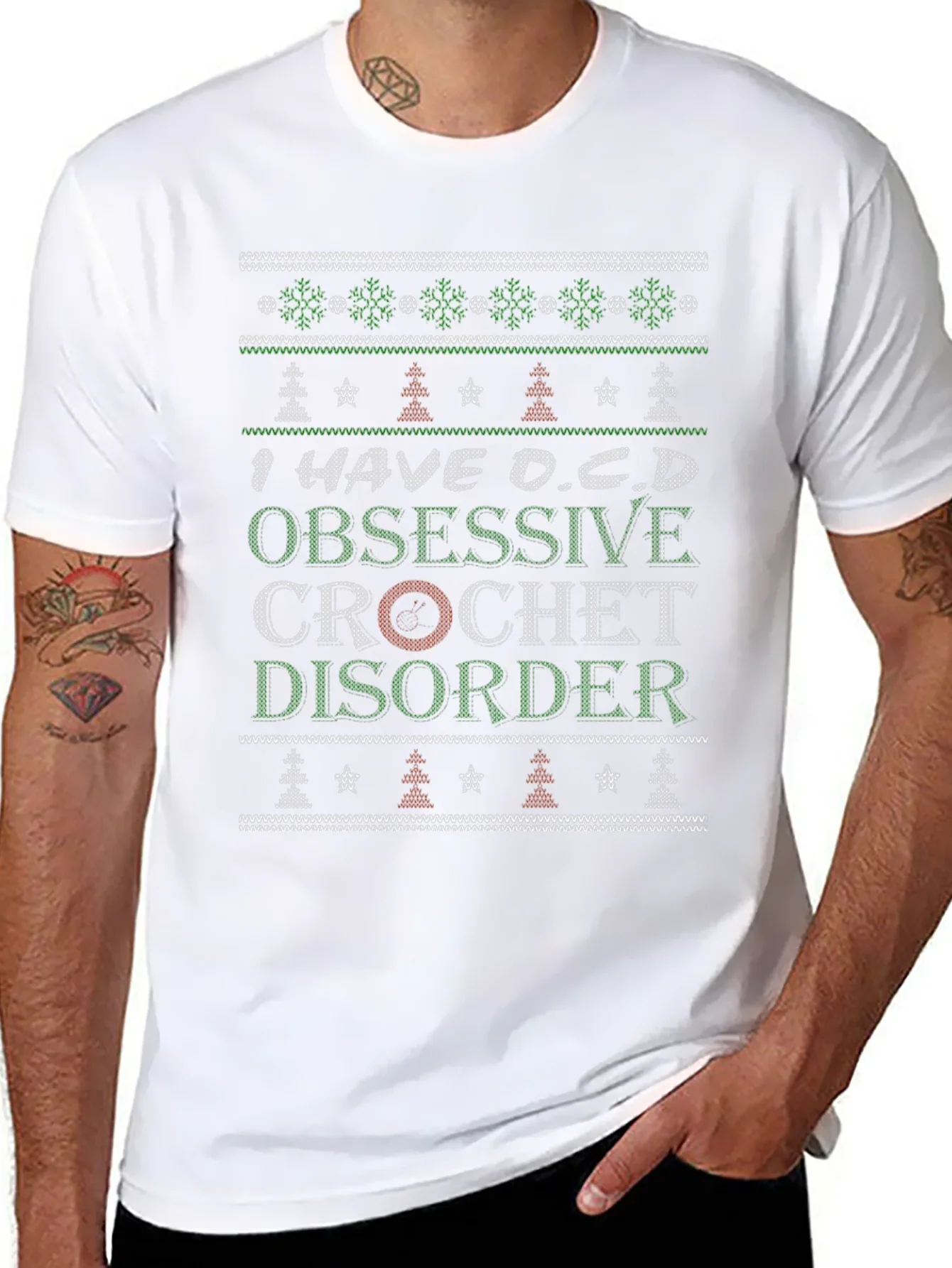 Funny Crochet Obsessive Disorder T-Shirt
