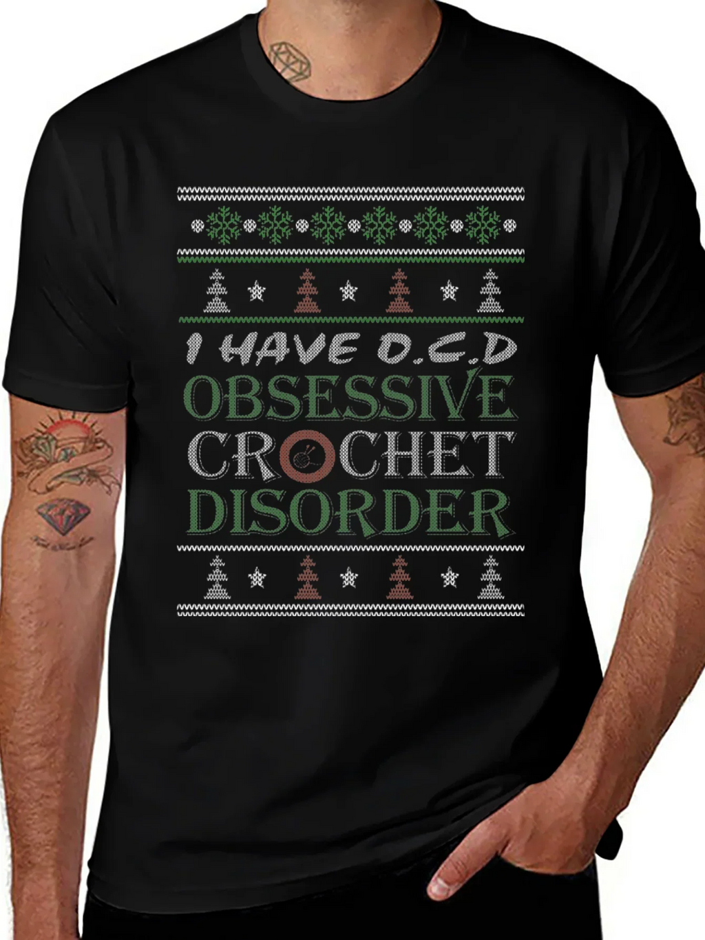 Funny Crochet Obsessive Disorder T-Shirt
