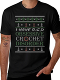 Funny Crochet Obsessive Disorder T-Shirt