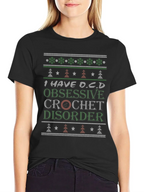 Funny Crochet Obsessive Disorder T-Shirt